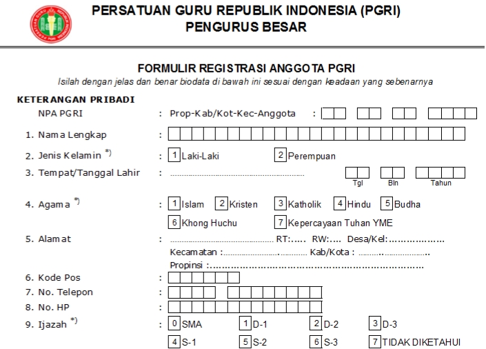 Pendaftaran PGRI Papua Pegunungan - Persatuan Guru Republik Indonesia Cabang Papua Pegunungan
